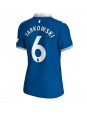 Everton James Tarkowski #6 Domácí Dres pro Dámské 2023-24 Krátký Rukáv
